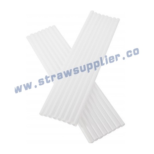 white straight straw