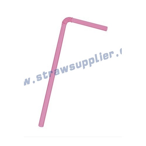 Pink flexi straws