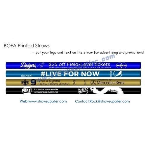 BOFA Printed Straws